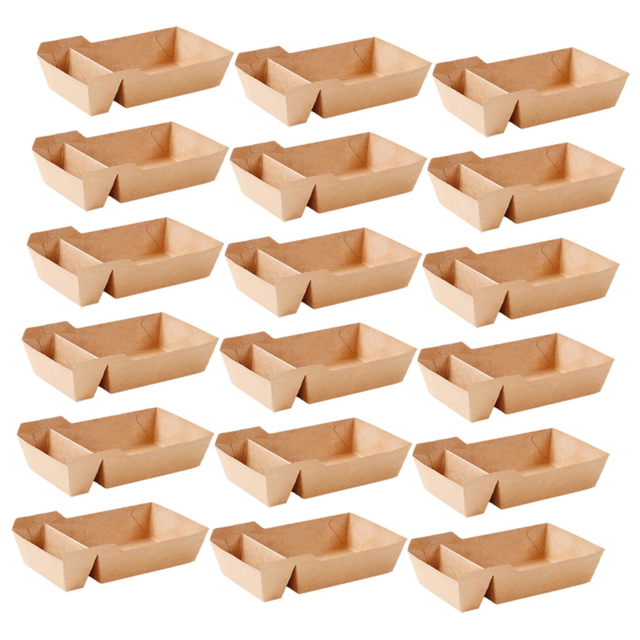 ULTECHNOVO 100pezzi Contenitori Per Snack Di Carta Scatole Per Servire Patatine Fritte Contenitori Per Caramelle Da Festa Scatole Da Asporto Per Alimenti Porta Snack in Carta