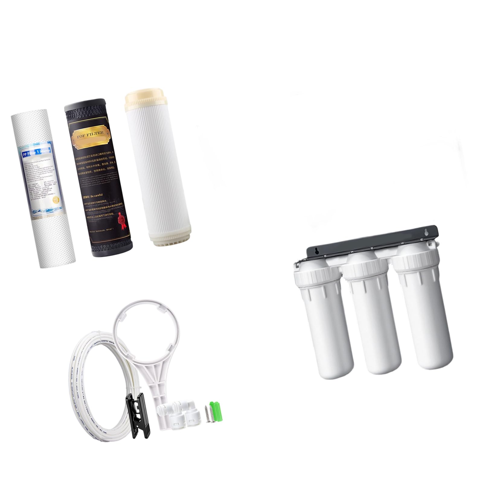 Efficiency 3 Stage PP Water Filtrations Systems 10Inch Drinking Water Filter for Clean Drinking in Household Kitchen Filter