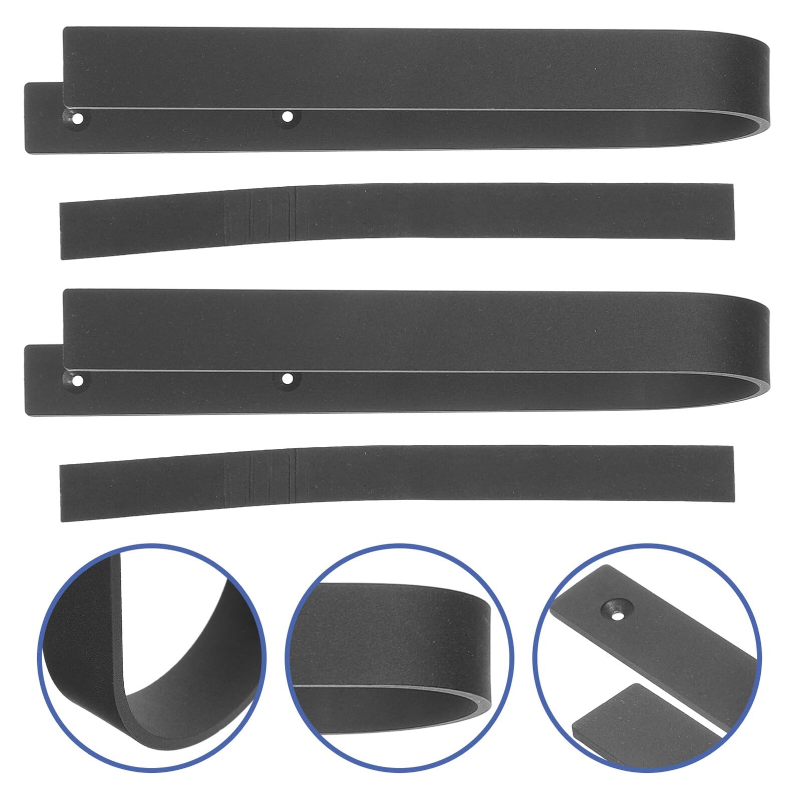 UKCOCO Support Mural en Métal Noir pour Rangement de Skis et Snowboard Crochet Robuste Multifonction 4 Roues pour Garage et Intérieur Organiseur Compact et Pratique pour Sports