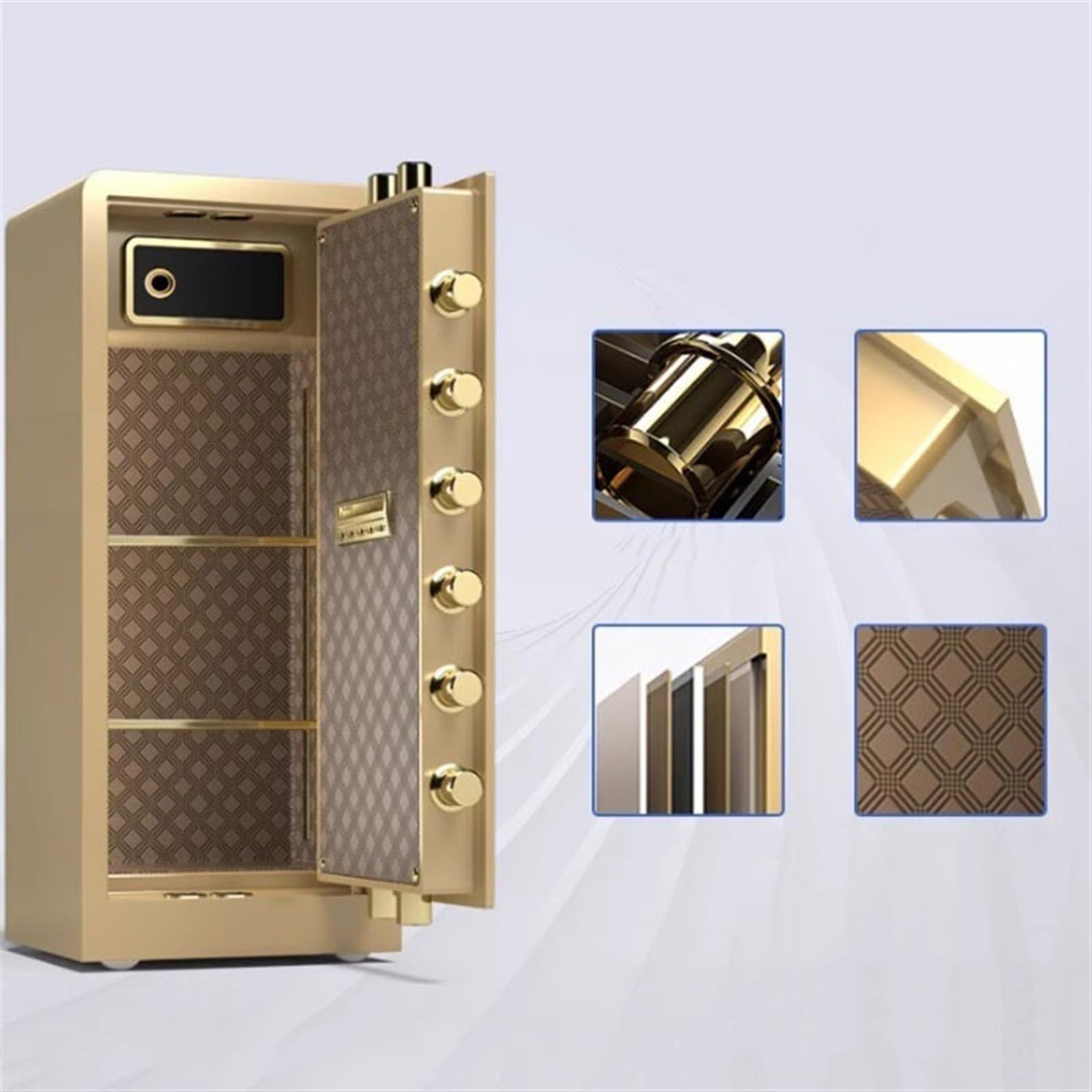 Safe Box, Small Safe For College Dorm Room, College Dorm Lock Box, Keys & Pass Code Home Safe Fireproof Box Cash Document Mini Children Piggy Bank 1 Set - View #11