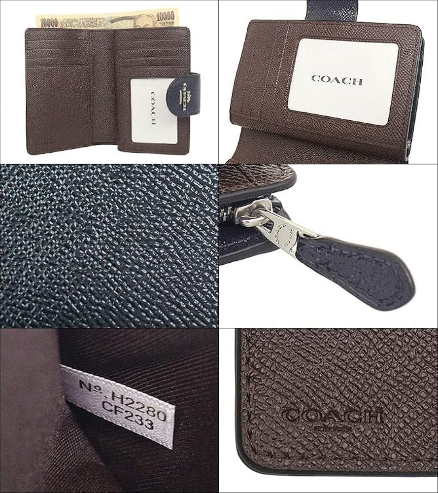 ［超美品］COACH 財布 二つ折り財布 CF233 SVBHP 袋付き 超美品］COACH 財布 二つ折り財布 CF233 SVBHP 袋付き