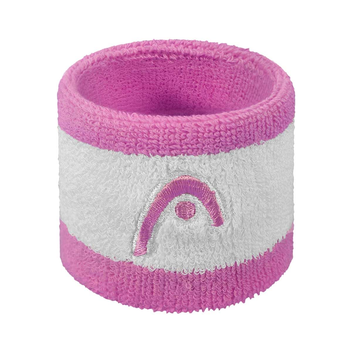 HEAD Striper Wristband 2.5", Color - Pink/White