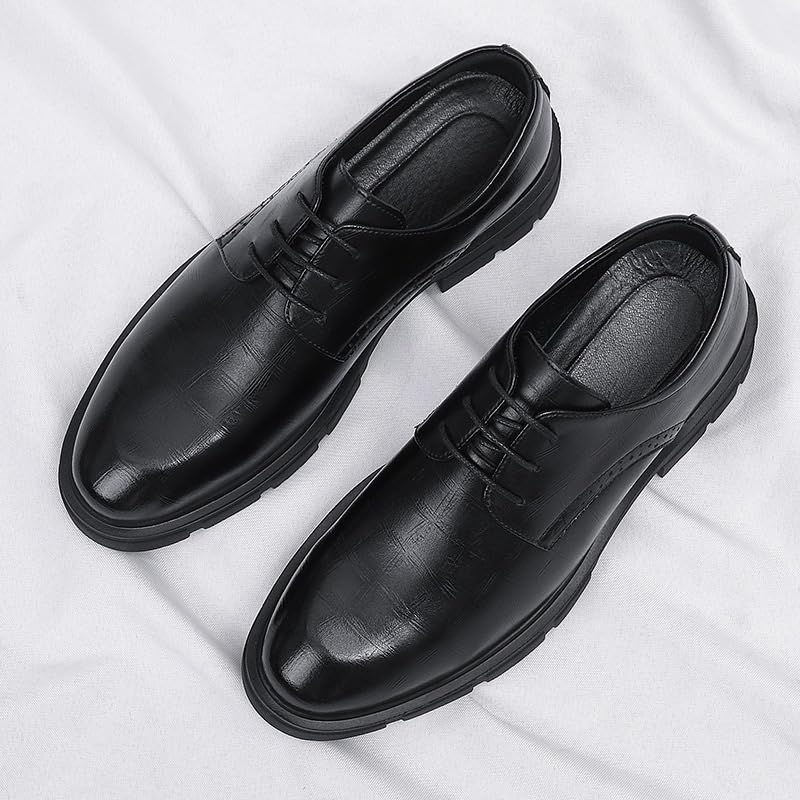 Men's Dress Shoes Lace-up Fashion Pointed Toe Business Tuxedo Shoes Round Toe Slip-on Fashion Low Top Oxfords Shoes4