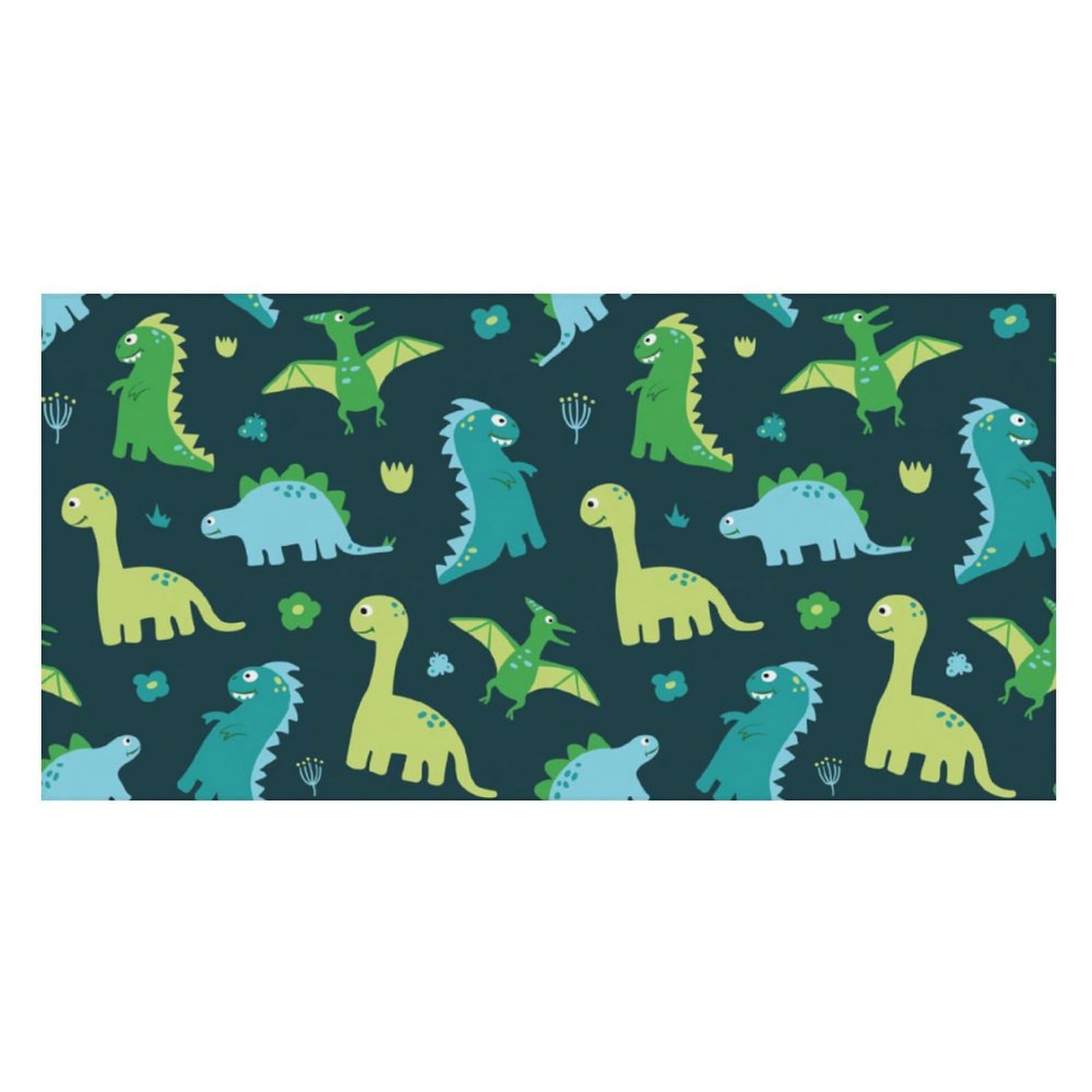 LWORZIIB Beach Towel, Blue Background with Dinos Bath Towel, Pool Towel Great for Gym Swimming 80 X 160cm