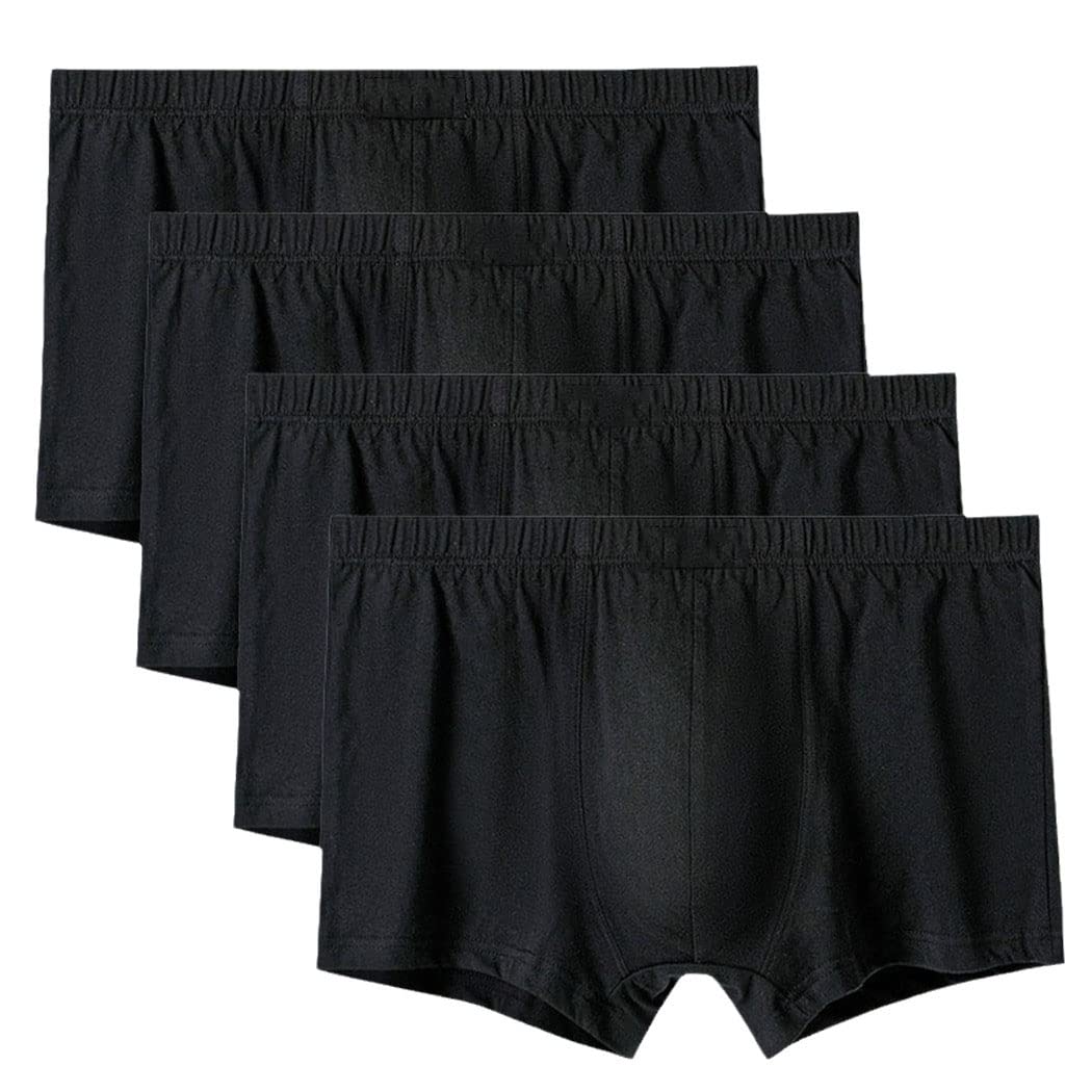 keusyoi 4 Stück/Los Herren Höschen Herren Unterhosen Shorts Boxershorts Unterwäsche Baumwolle Slips Große Größe