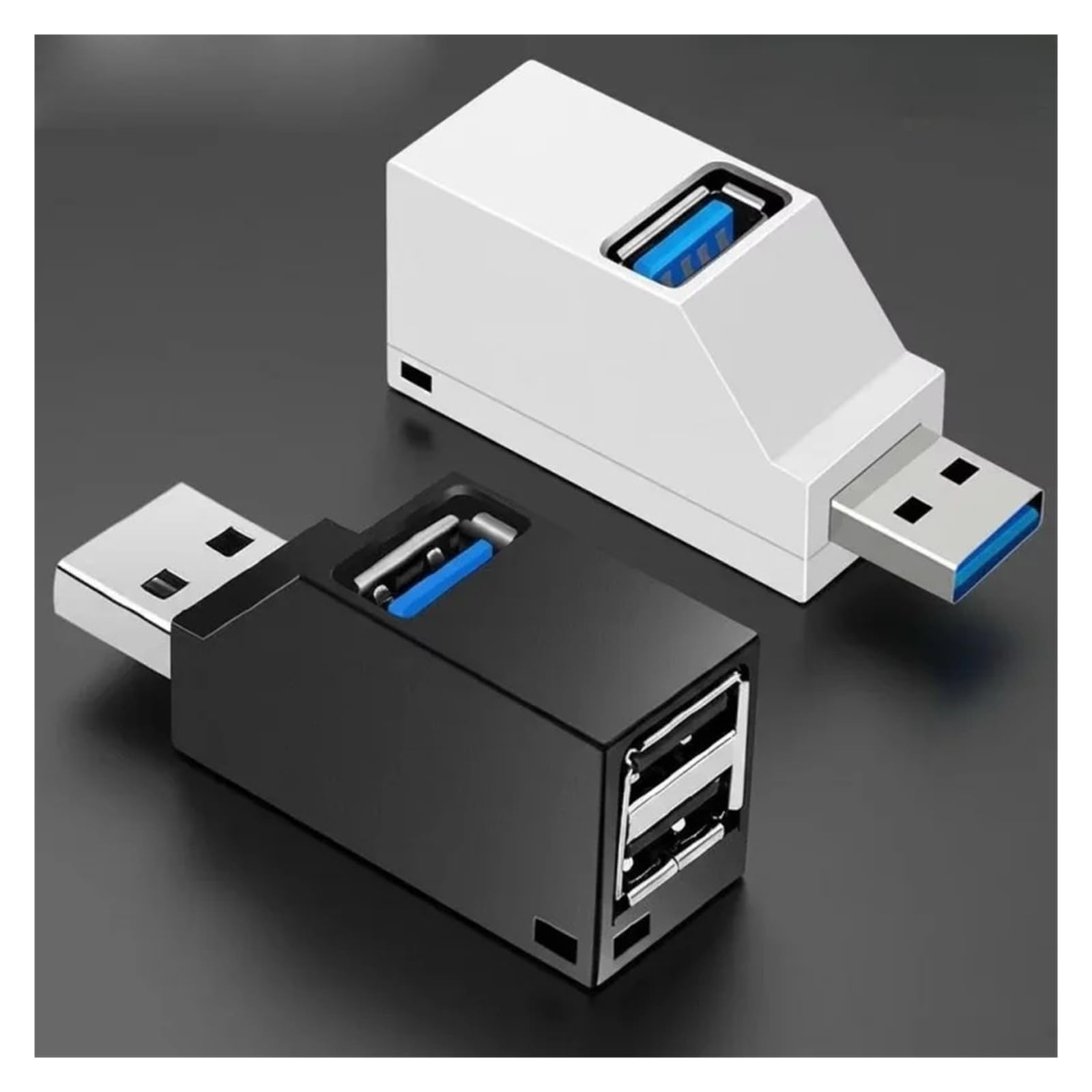 1/2 szt. 3-portowy hub USB szybki rozdzielacz do laptopa PC transfer danych (2 szt. mix 2.0)