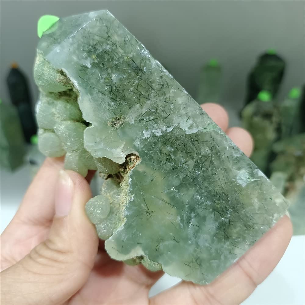 WGPHD Meditation Home Natural Grape Pillar Crystal Energy Healing Ornament (Size : 200g)