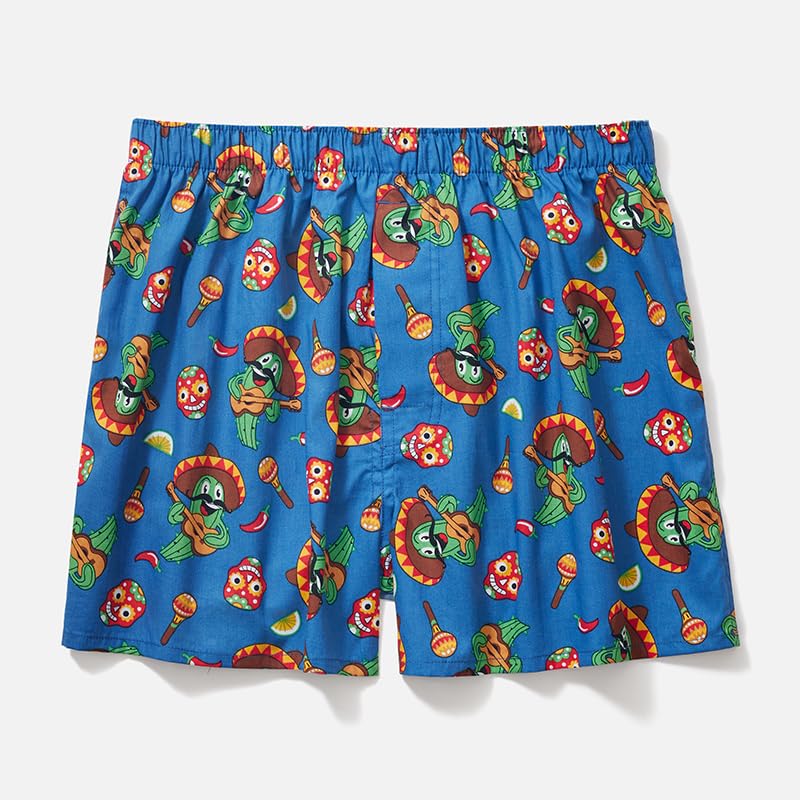 IDORIC Men's Boxer Short - Boxers for Men Soft Cotton Comfortable Casual Breathable Quality Shorts 5-Pack4