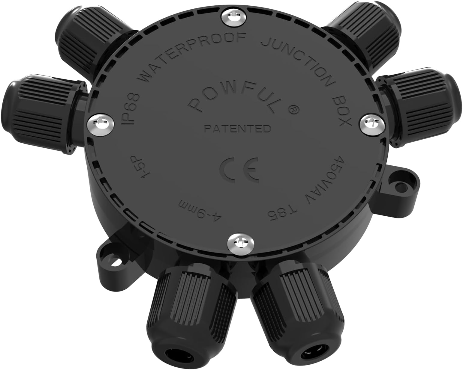 Junction Box Electrical Connector, Waterproof Covers for 4-9mm Cable, 2-6 Way, 22-10 AWG 32A (Easy to Install)