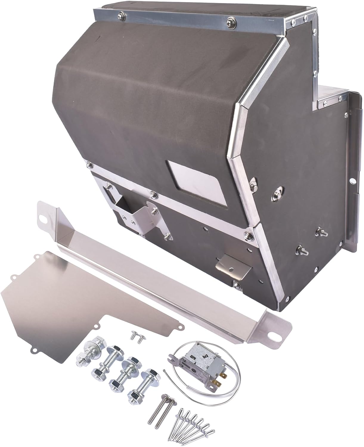 Air Conditioning Heater Aluminum Box Assembly Replacement for Kenworth W900B, W900L, W900 Series, T600, T600B, T660, Aluminum Air HVAC Box GELUOXI