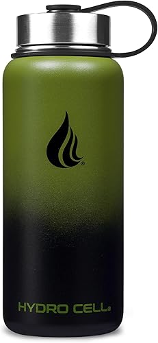 Miniatura 3 de HYDRO CELL - Botella de agua aislada y deportiva de acero inoxidable con pajilla, termo para bebidas frías y calientes con tapa de rosca, a prueba