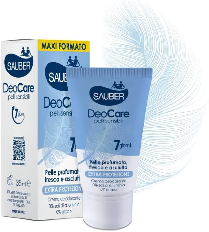 Sauber Deocare Pack of 6 Deodorant Body Cream, 7 Days Long Lasting Protection