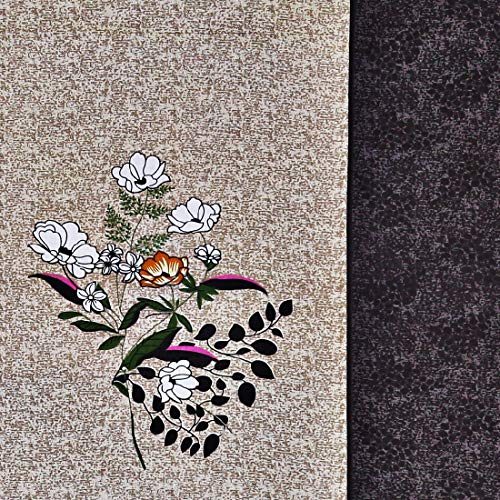 Image of Swayam Pure Cotton Double Bedsheet with 2 Pillow Covers | Size 90 x 100 inch | 160 TC | Floral Design | Soft Breathable Bed Sheet | Comfortable & Durable for Bedroom - Light Brown