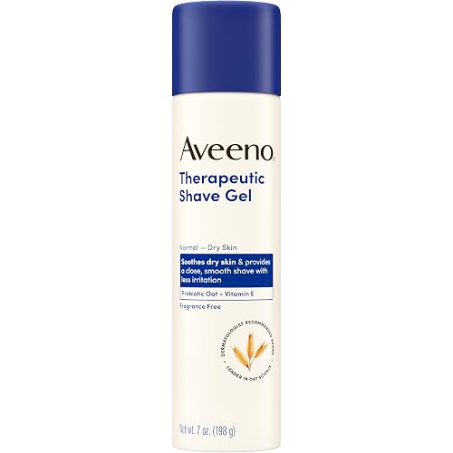 Aveeno Therapeutic Shave Gel for Women & Men, Fragrance-Free, 7 oz