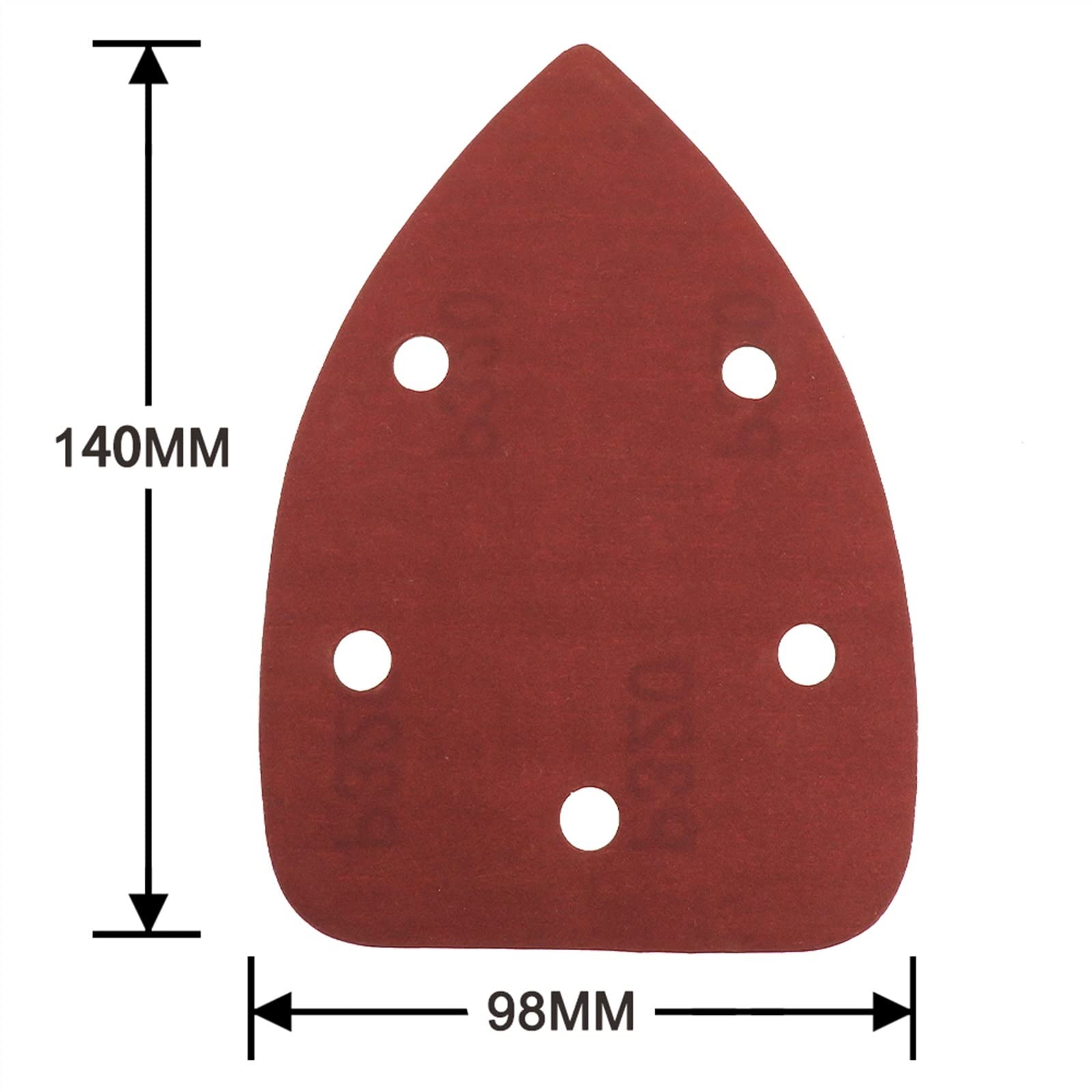 Tamponi abrasivi, carta vetrata mista, 25 pezzi di carta vetrata autoadesiva Levigatrice triangolare Carta vetrata Hook Loop Carta vetrata Disco Strumenti abrasivi for lucidatura Grana 40-1000 for lev