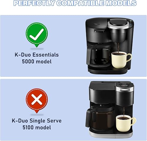 Miniatura 2 de Cafetera de 12 tazas de repuesto compatible con Keurig 5000 y 5500 K-Duo Essentials y K-Duo Hot & Iced Brewers K5600 (Gen 2) solamente (no