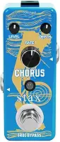 Stax Pedal de guitarra Chorus Pure Analog Metal Shell Pedal de efeito de guitarra para guitarra elétrica com som de coro alto quente e claro tamanho mini True Bypass.