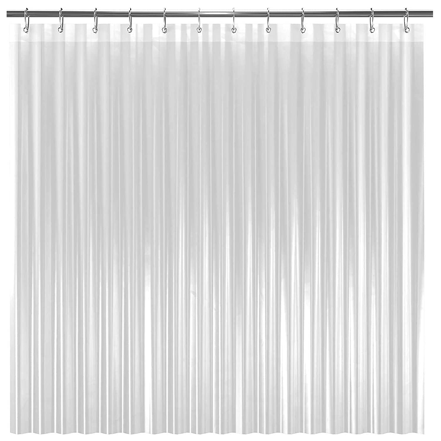 Choosen Bathroom Shower Curtain Liner, 72" W x 72" H, Clear, PEVA 8G, Heavy Duty Waterproof