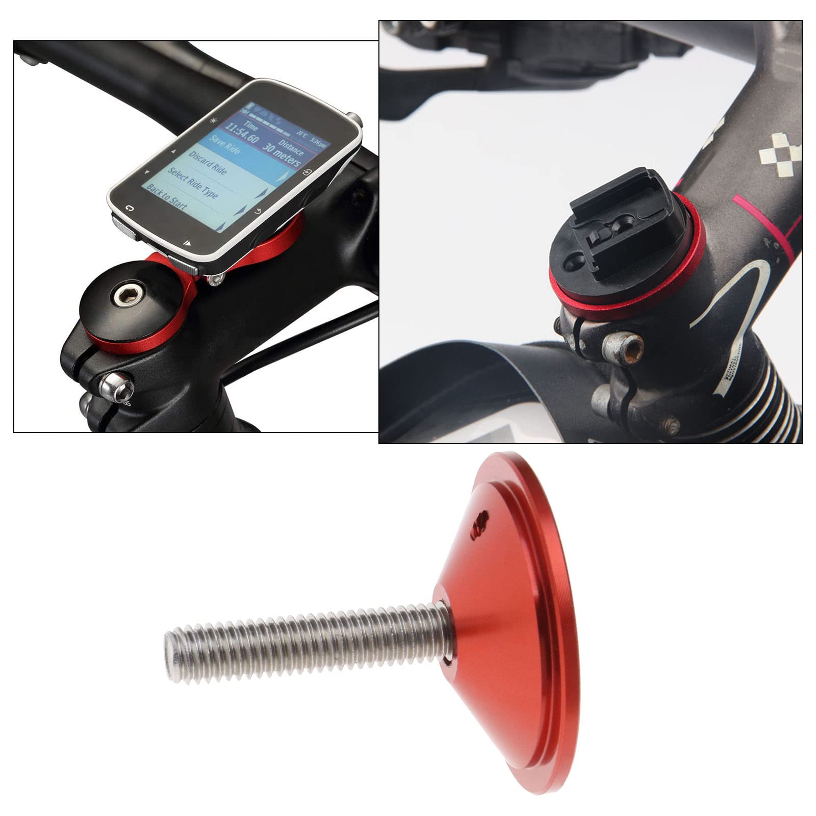 Supporto Manubrio Per Bici In Lega Alluminio - Compatibile Con Garmin, Wahoo, Bryton, GoPro E Luci - Foto 4