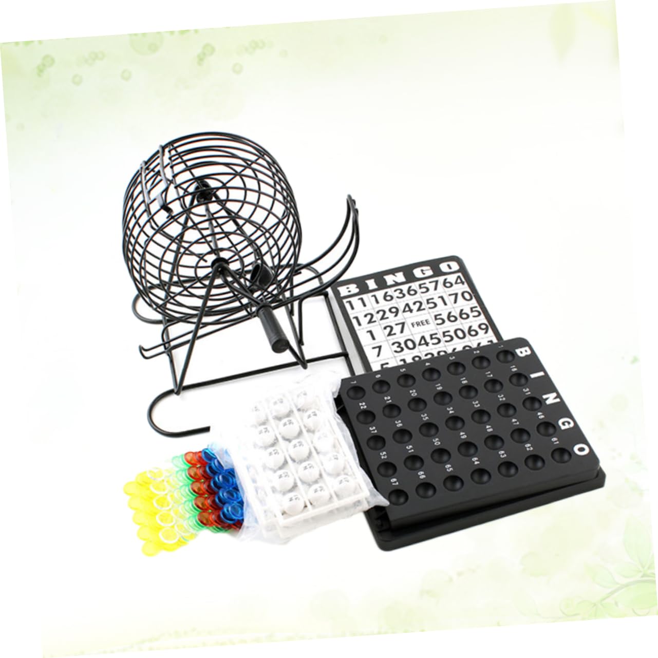 BESTonZON Máquina De Lotería De Bolas Agitador Manual De Lotería para Beber Práctica Bandeja para Bolas