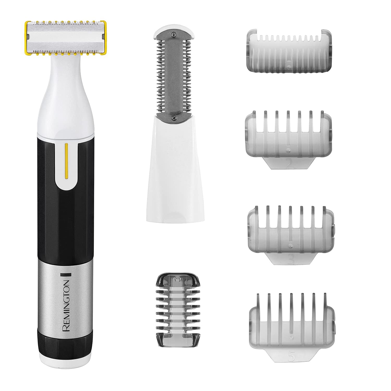 RemingtonOmniblade Hybrid Face and Body Stubble Trimmer - Waterproof Cordless Rechargable Shaver with 4X Stubble Combs and Body Comb Attachment HG3000