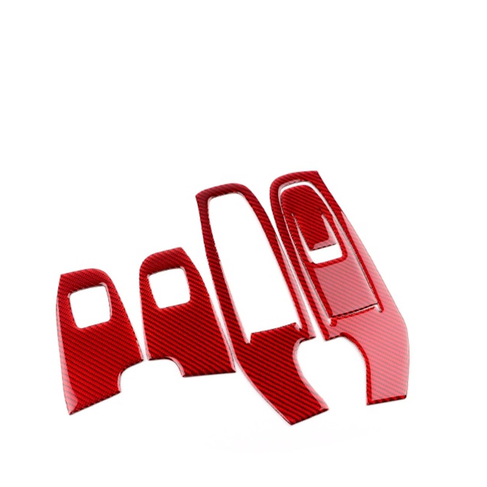 Car Trim Interior for Subaru for Crosstrek for Impreza 2024 Car Door Window Button Frame LHD RHD Interior Accessories Interior Mouldings(Left Hand Drive Red)