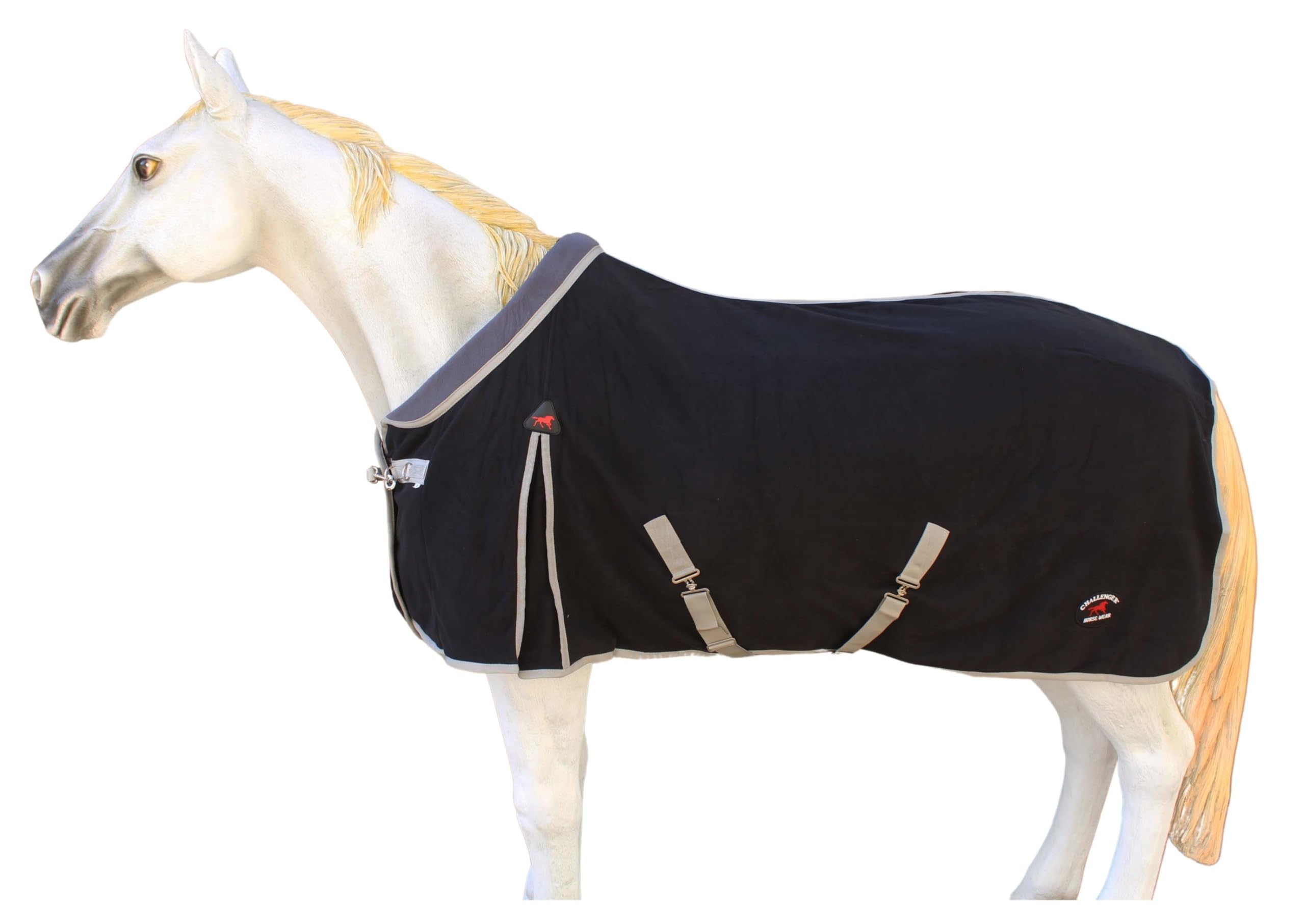 CHALLENGER Horse Sheet Polar Fleece Cooler Exercise Blanket Liner Wicks Moisture 43F03