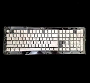 SPELT 108 Keys Universal Pudding Mechanical Keyboard Keypad Cover Keycap White English Arranged