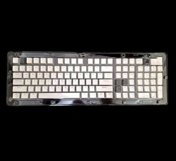 SPELT 108 Keys Universal Pudding Mechanical Keyboard Keypad Cover Keycap White English Arranged