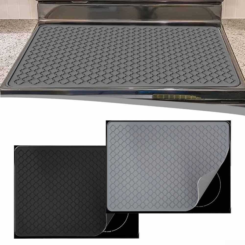 Silikon-Abdeckmatte Für Elektroherdplatten | 71x50 Cm, Schwarz | Schutz Gegen Spritzer & Kratzer