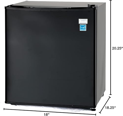 Miniatura 7 de Avanti - Refrigerador mini compacto para hogar, oficina o dormitorio, puerta reversible y estantes ajustables, control de temperatura de rango