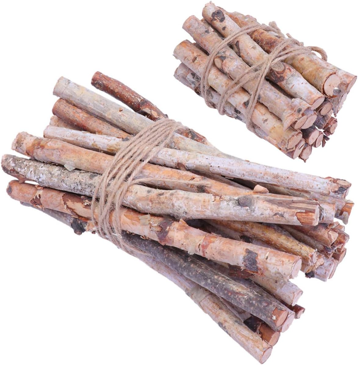 40pcs Decorative Birch Branches Natural DIY Vase Decorations Lengths for Home Rustic Centerpieces Bright Color No Maintenance Required