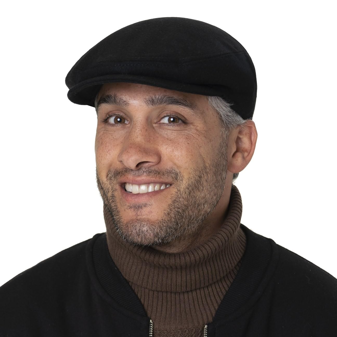 Lierys Boston Casquette Plate Teflon Fabrique en Italie Unisexe Automne Hiver