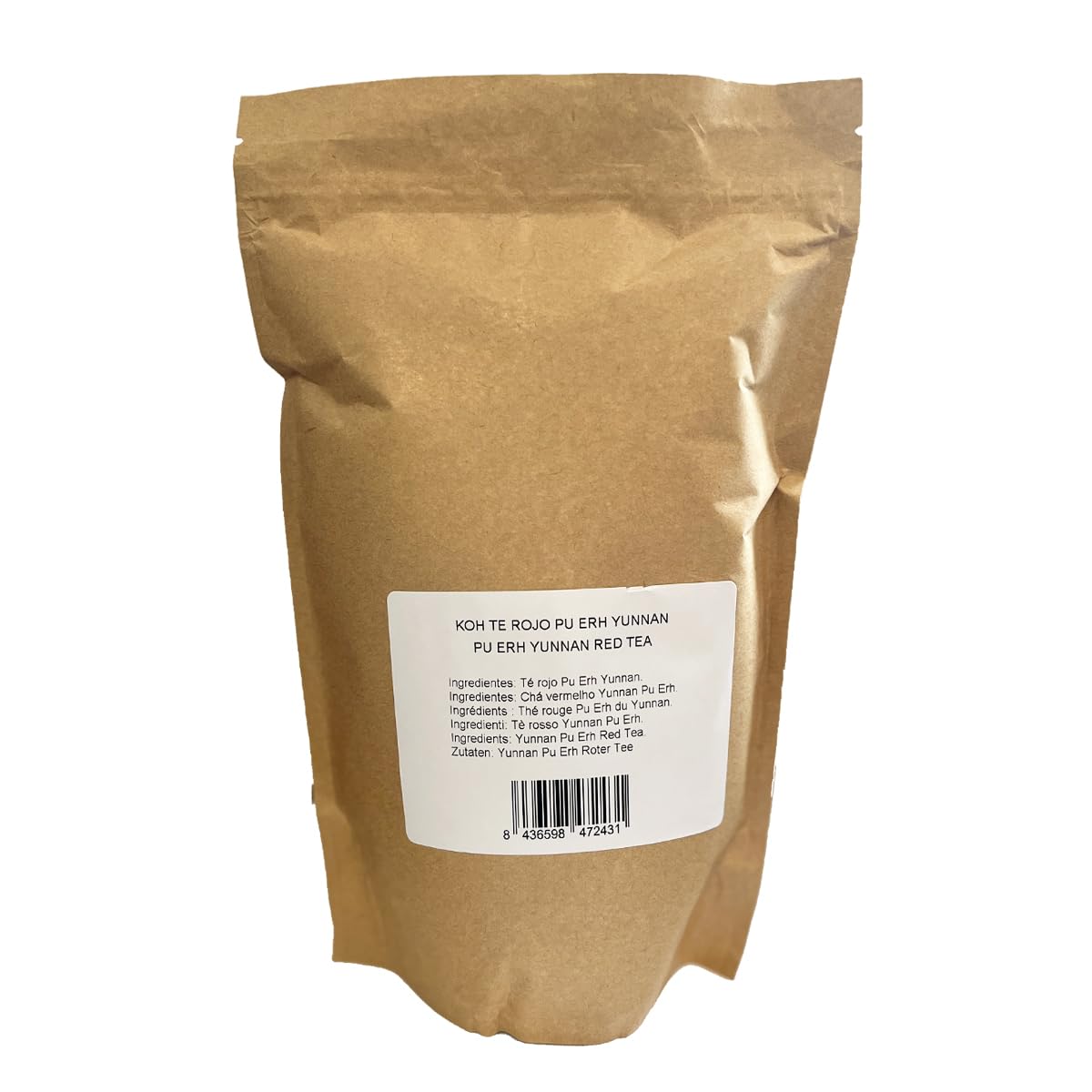 KoffeeONHOME Té Rojo Pu-erh de China en Granel 100% Natural - 400g - Infusión Detox y Digestiva