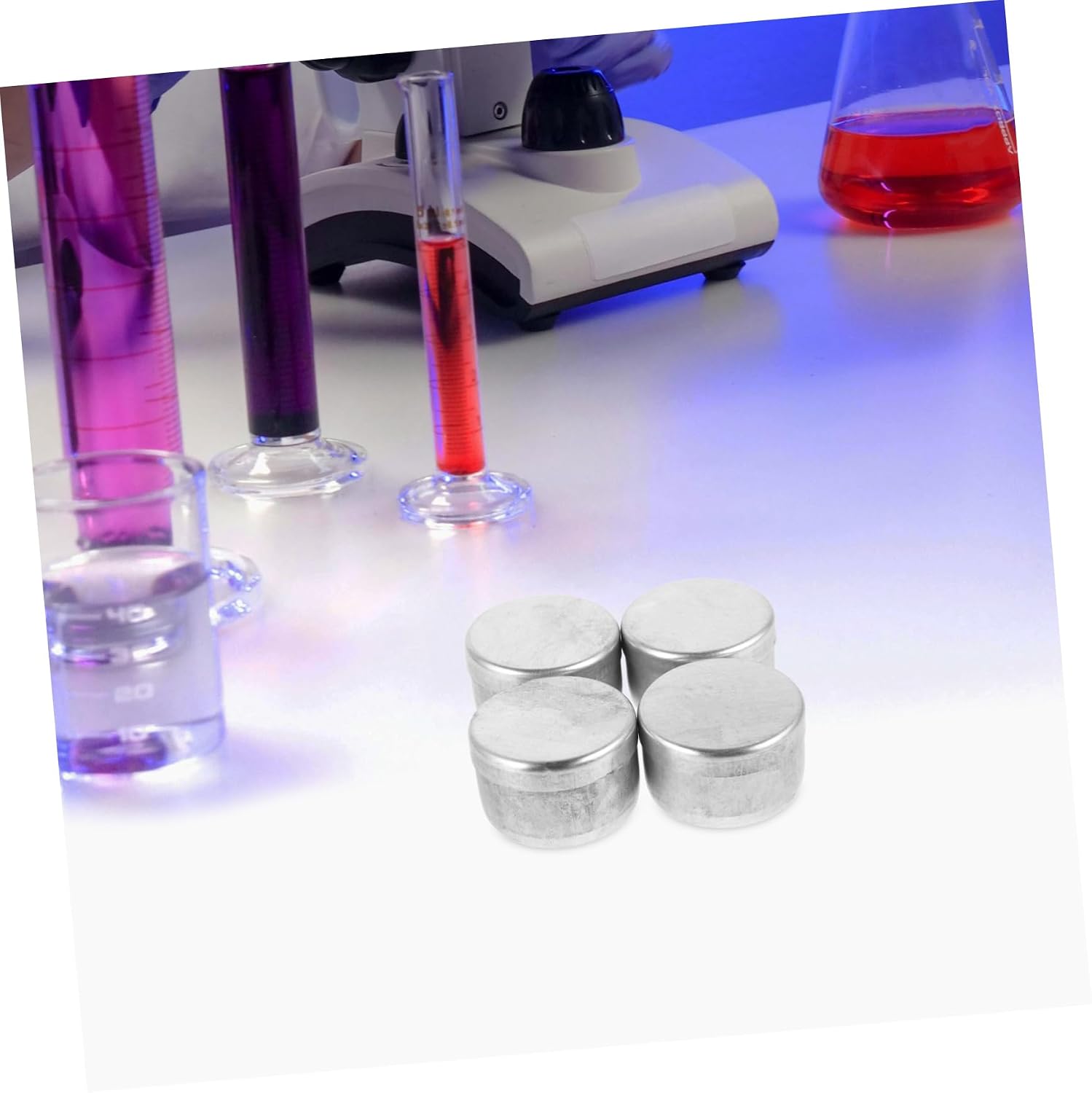 4pcs Aluminum Soil Storage Boxes Convenient Sample Containers for Laboratory Field Use Jars for Preserving Soil Samples