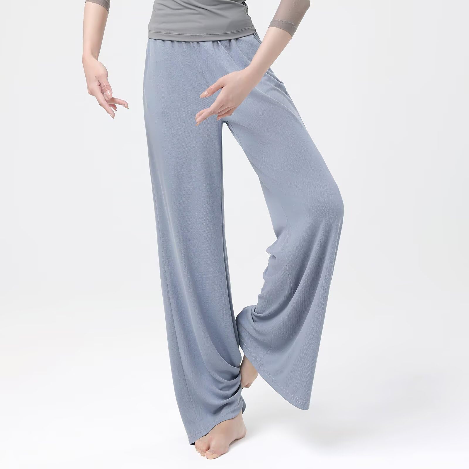 Pantaloni Dritti da Donna, Pantaloni Casual da Donna, Pantaloni Lunghi a Gamba Larga per Danza Jogging Sport Tutti I Giorni