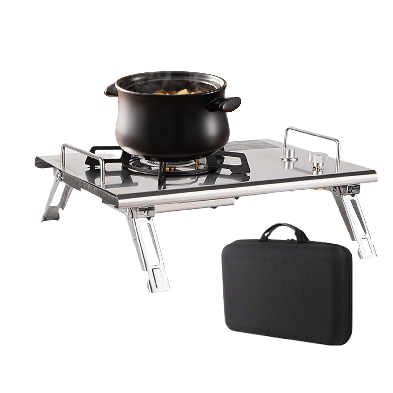 Fornello da campeggio portatile, fornello da campeggio, pieghevole, utensili da cucina, per esterni, barbecue, giardino, chiusura lampo, picnic | Cucina Escursionismo Attrezzatura Outdoor Picnic Sosta Campeggio Pesca Campeggio Viaggio Grigliata Trekking