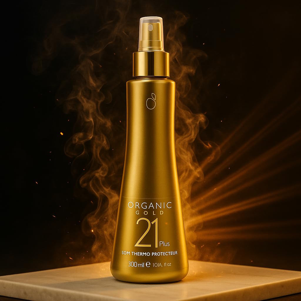 Organic Gold Kit Blindage Keratine Capillaire – Reconstruction Intense – 4 Produits : Shampoing Soft 1000ml, Blindagem 500ml, Masque Restore 500g, Spray Thermo-Protecteur 300ml