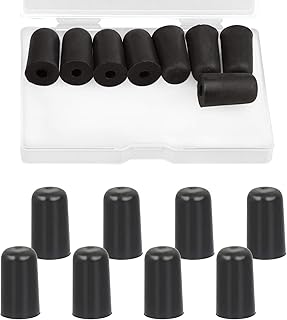 LAMEK 8pcs Violoncelle Protecteur en Caoutchouc, Embout en Caoutchouc Noir Violoncelle, Accessoire de violoncelle pour Remplacement Casquette Embout d'Epingle Antidérapant Débutant Violoncelliste