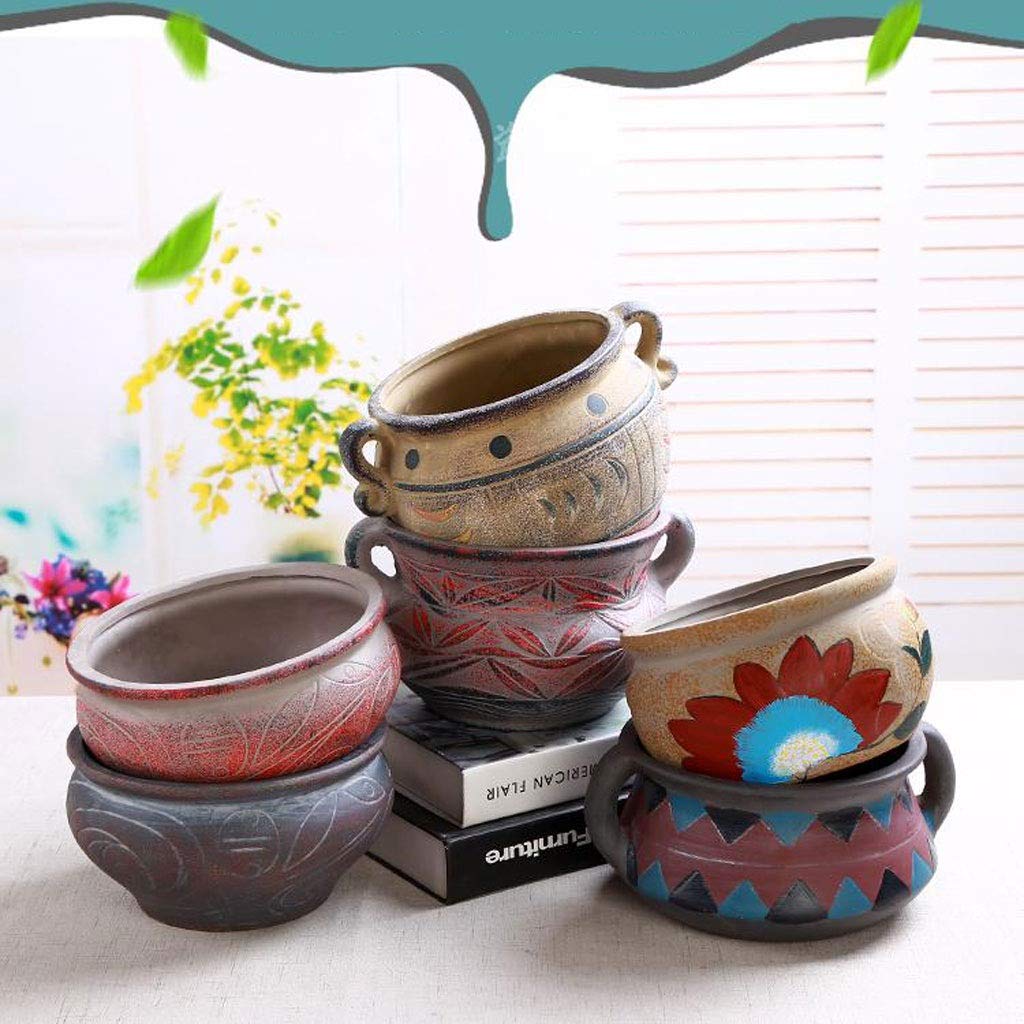 Doniczka Soczysty kwiat Doniczka Kreatywna roślina Ceramiczne doniczki, Śródziemnomorska doniczka Rośliny domowe, Sukulenty, Kwiaty