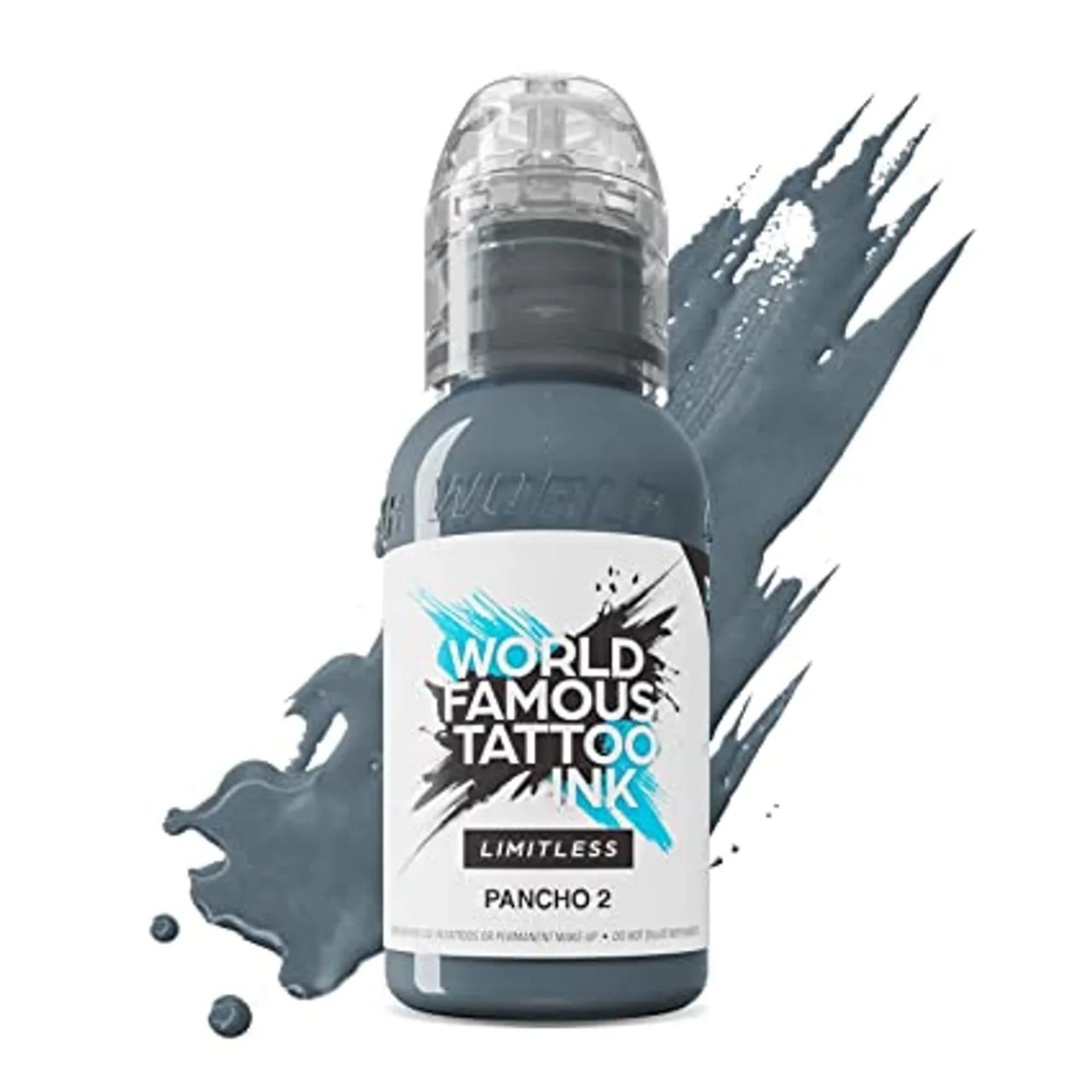World Famous Tattoo InkLimitless - Pancho 2 - Professional Tattoo Ink - Vegan-friendly and REACH Compliant - 30 ml