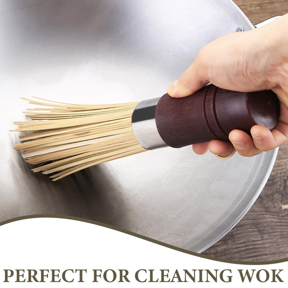 Amosfun 2piezas Cepillo De para Cocinar De Accesorio Natural para Limpiar y De Cocina para Fregar y Sartenes Ecológico y Resistente Rayones