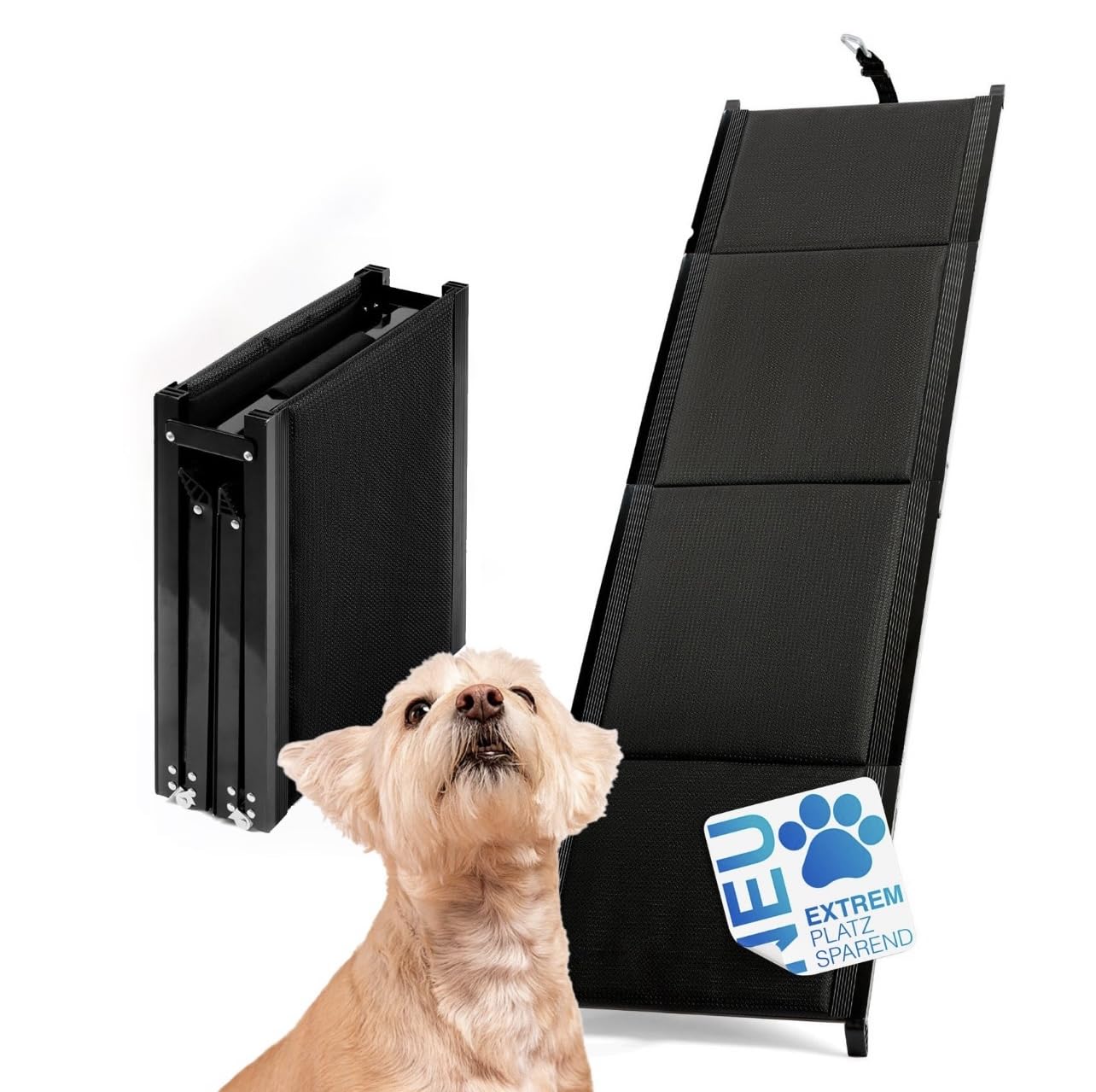 MASKOTA - Hunderampe Auto klappbar - 170cm - extra rutschfest - platzsparend - für alle Tierfreunde