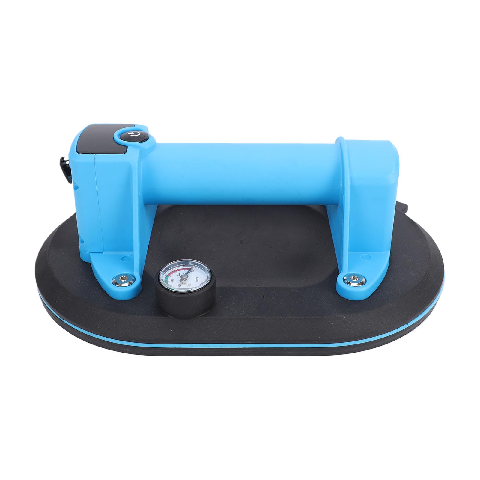 Tosuny Ventosa eléctrica ovalada de 260 kg con ventosa de inflado automático para azulejos, vidrio, mármol, herramienta de reparación para pantallas digitales con potencia y nivel de batería