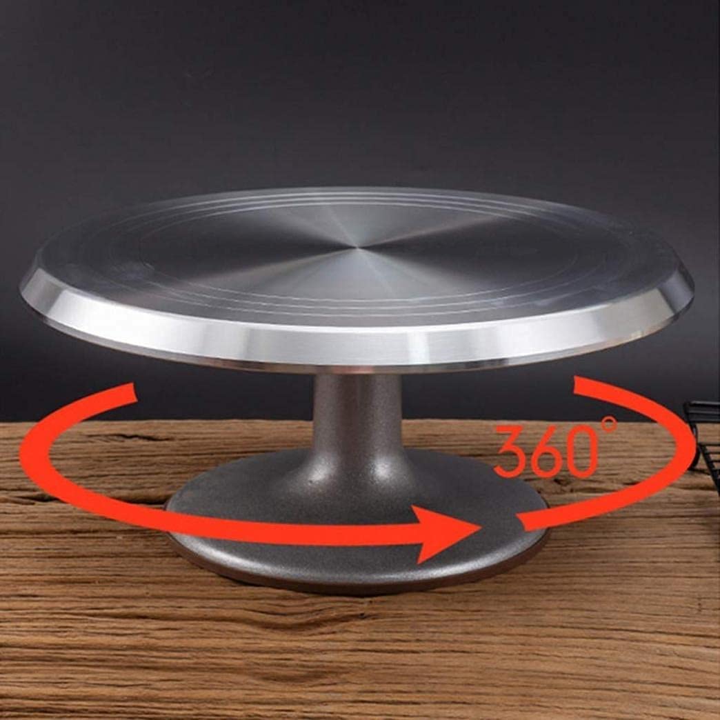 Gramofon do ciasta stojak na ciasto srebrne ciasto obrotowy stół dekoracyjny metalowy stojak na ciasto artykuły do pieczenia babeczek deserów tortownica