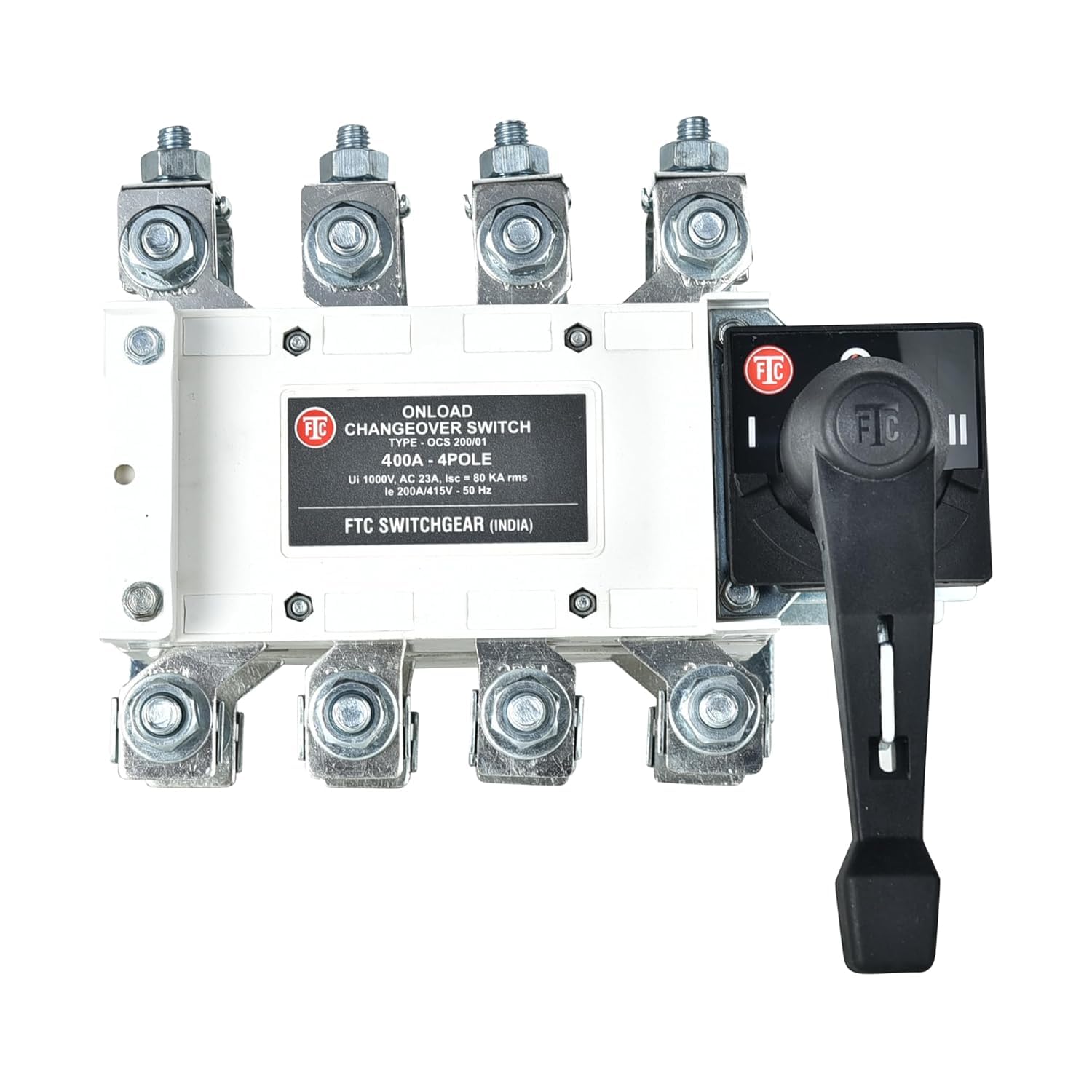 FTC - 400Amp Onload changeover switch 400Amp 415V AC 4pole - Open Execution, (OCS-400/03)-image-12