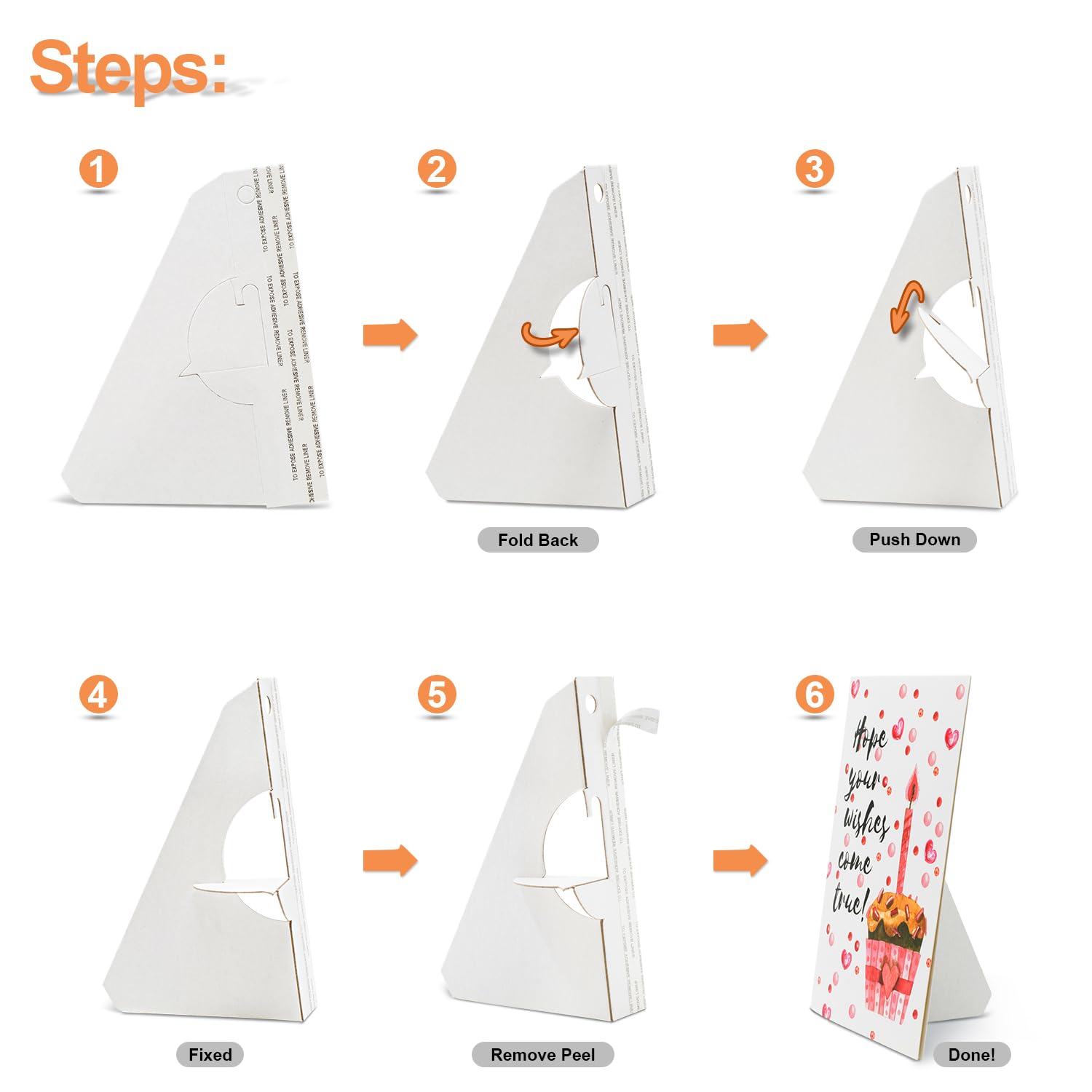 Lineco Self Stick Easel Backs 5 in. white pack of 25, 5" - Image 4