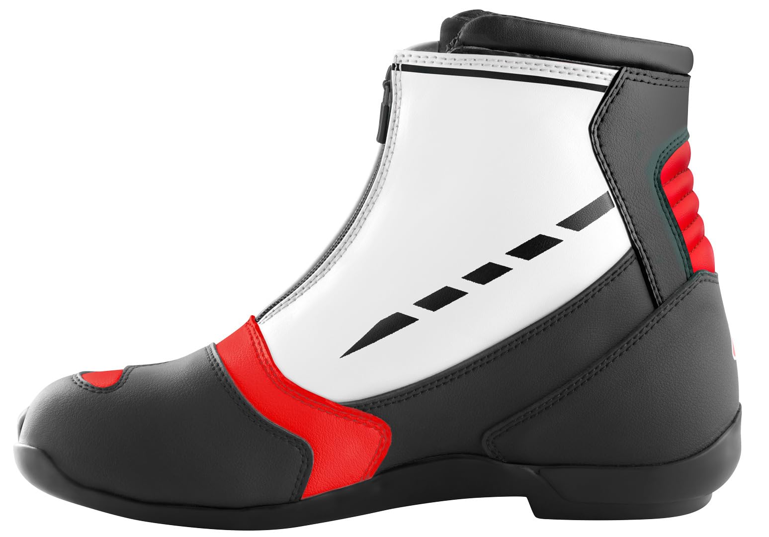 Bogotto Lap Motorradschuhe, weiß/schwarz/rot, 45 | Leder