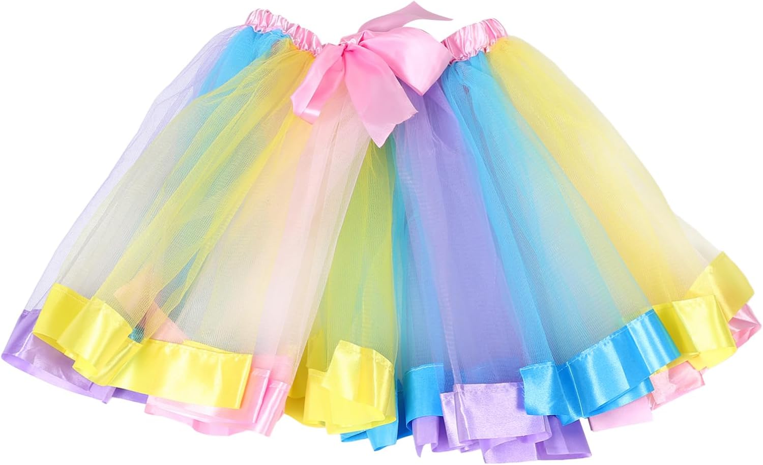 Children Easter Tulle Skirt Princess Skirt Holiday Party Performance Half Colorful Colorful Tutu Multcolour For Girls