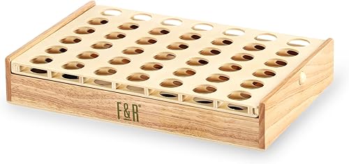 Miniatura 6 de Foster & Rye Four and Win - Juego de mesa clásico, juegos para 2 jugadores, diseño vintage de madera, juego de mesa